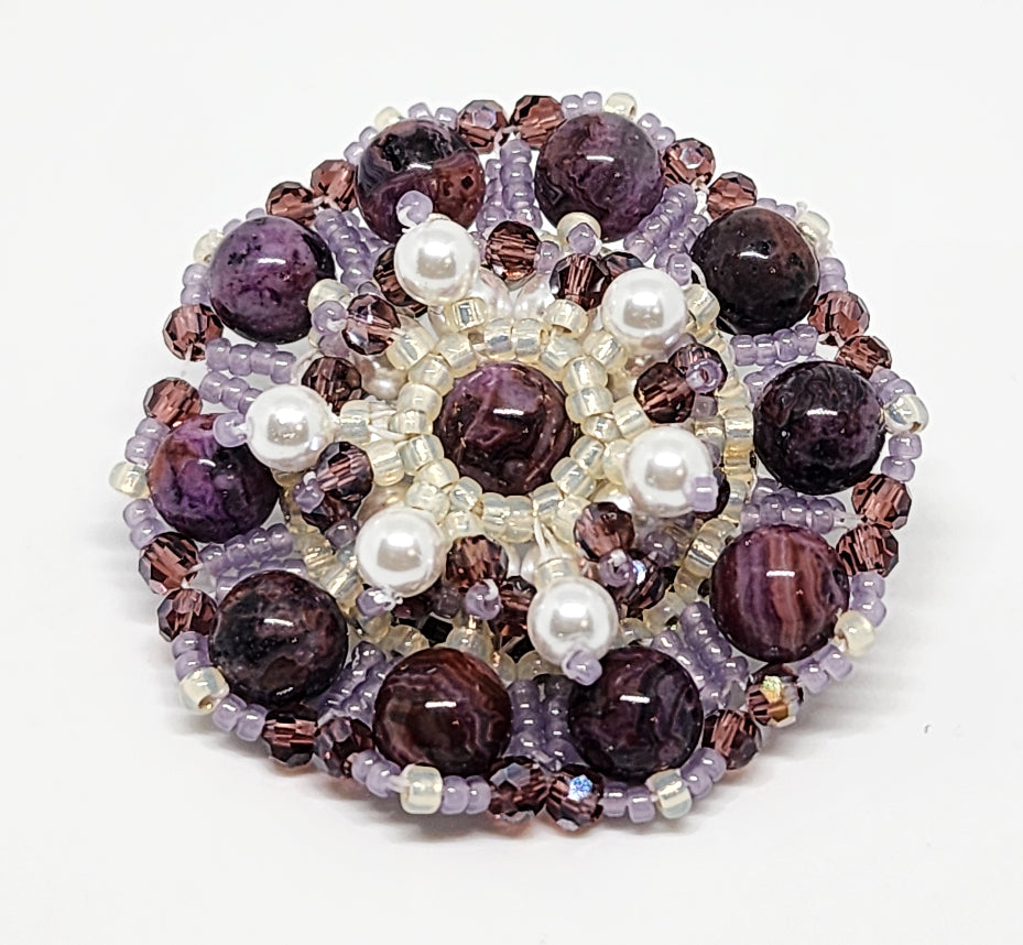 Lydia Gemstone Brooch