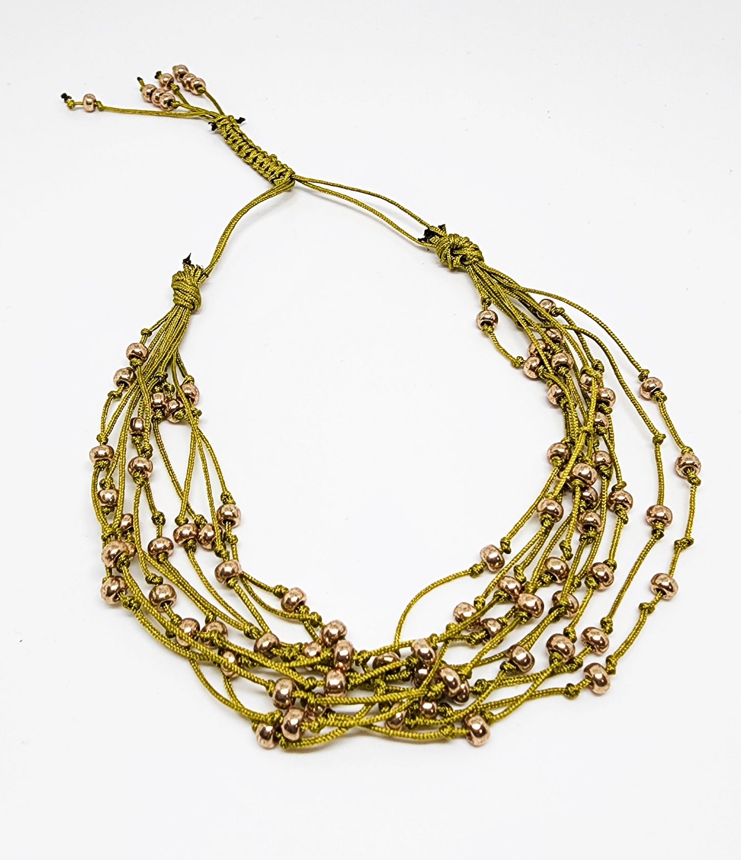 Peridot Slide Knot Bracelet