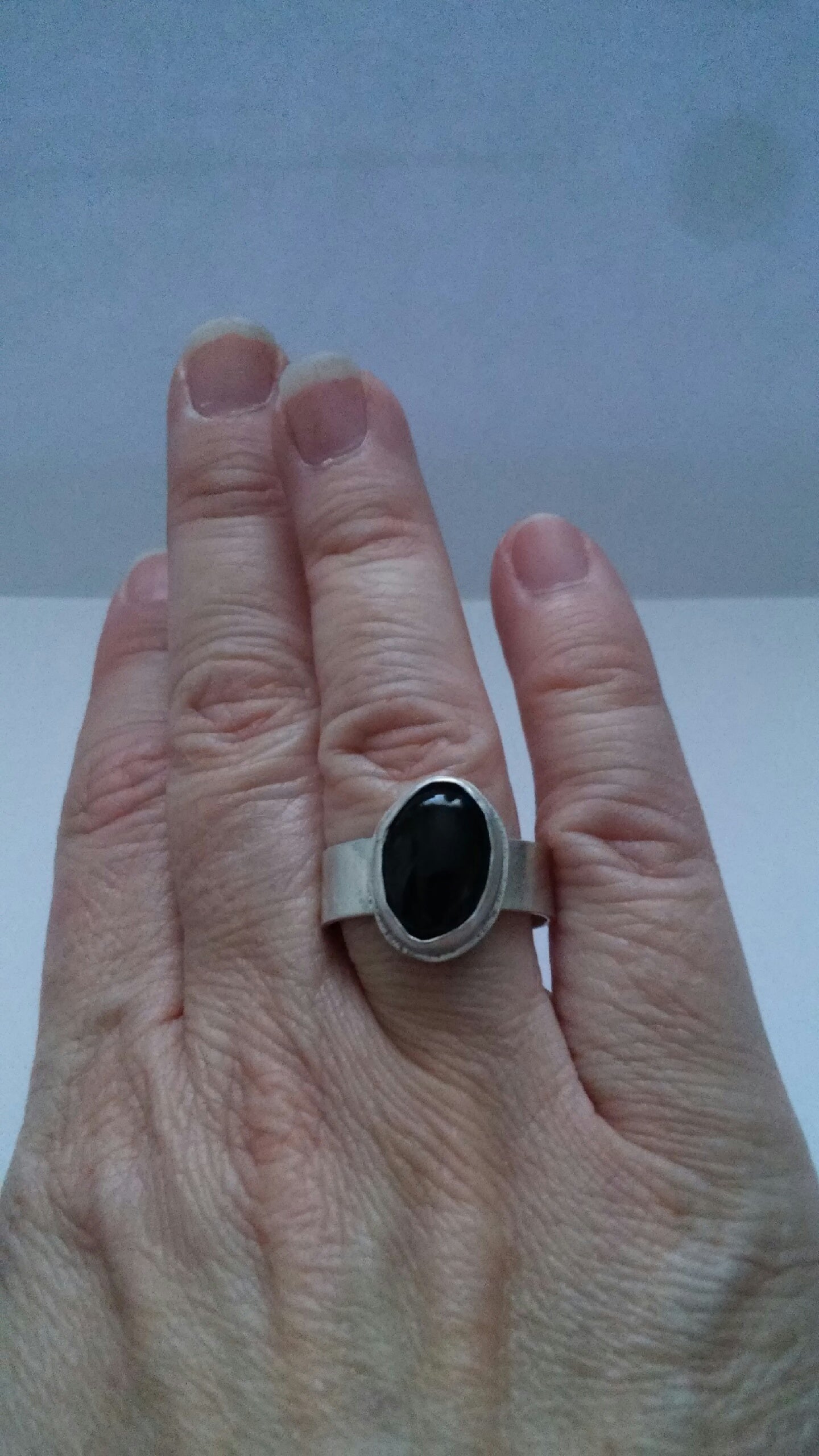 Bezel Set Onyx Ring