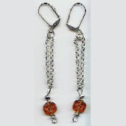 Amber Drops Earrings