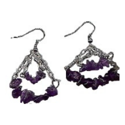 Amethyst Swings Earrings
