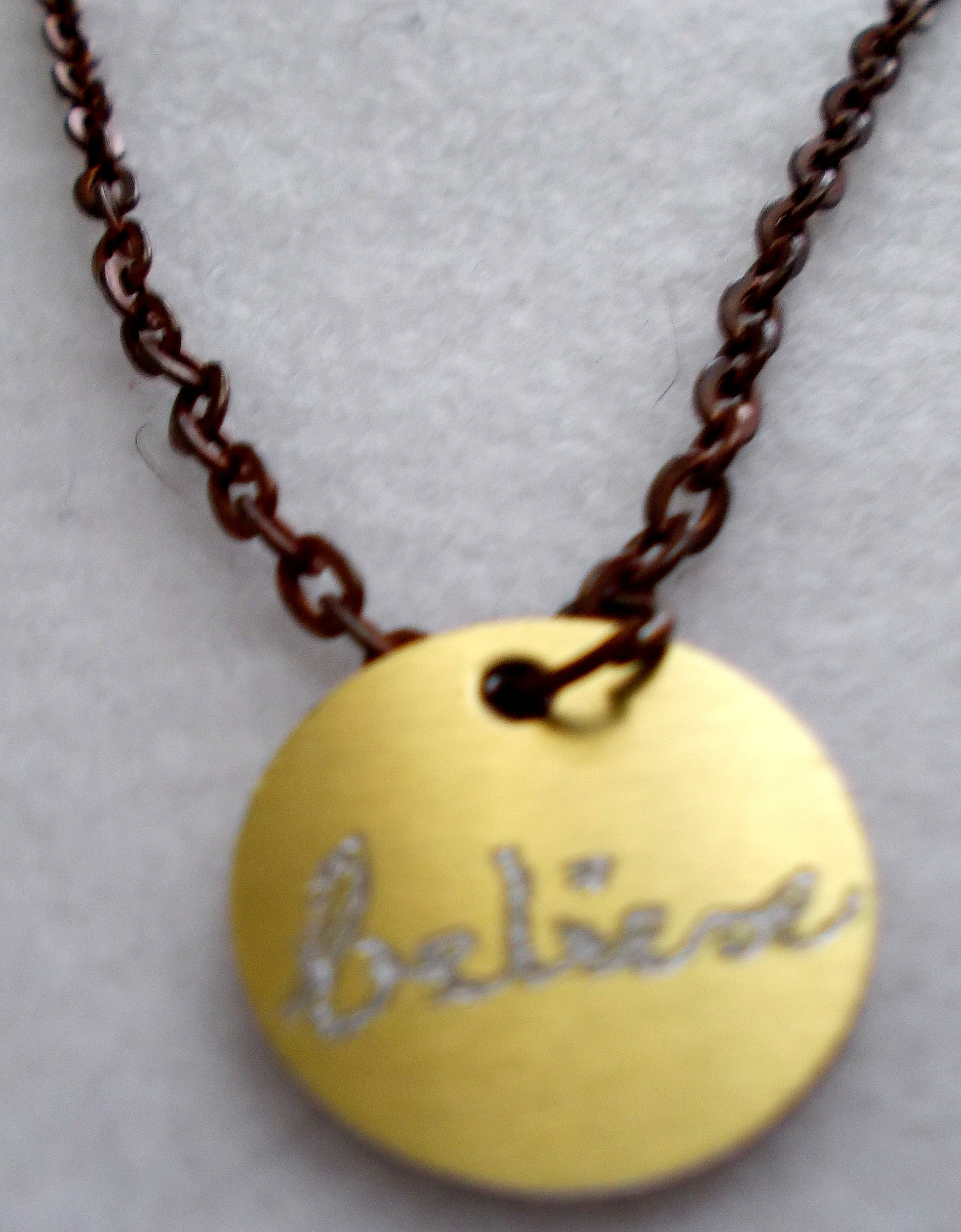 Believe Charm Necklace