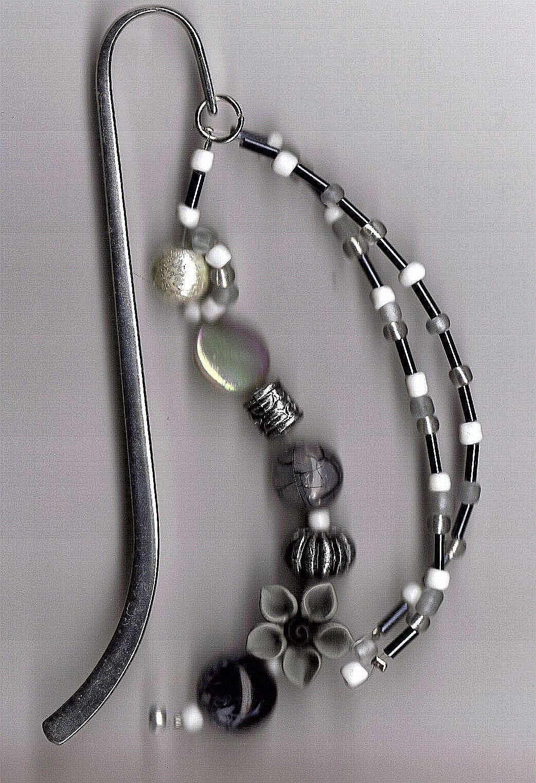 Black and White Shepherd's Hook Bookmark