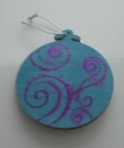 Blue Ornament Back View