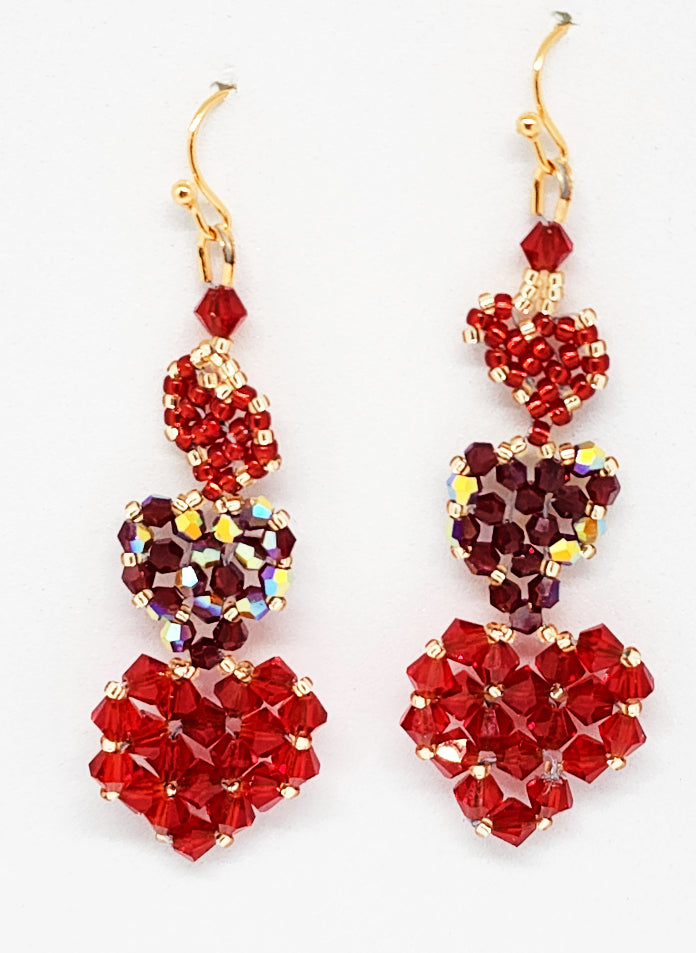 Cascading Hearts Earrings
