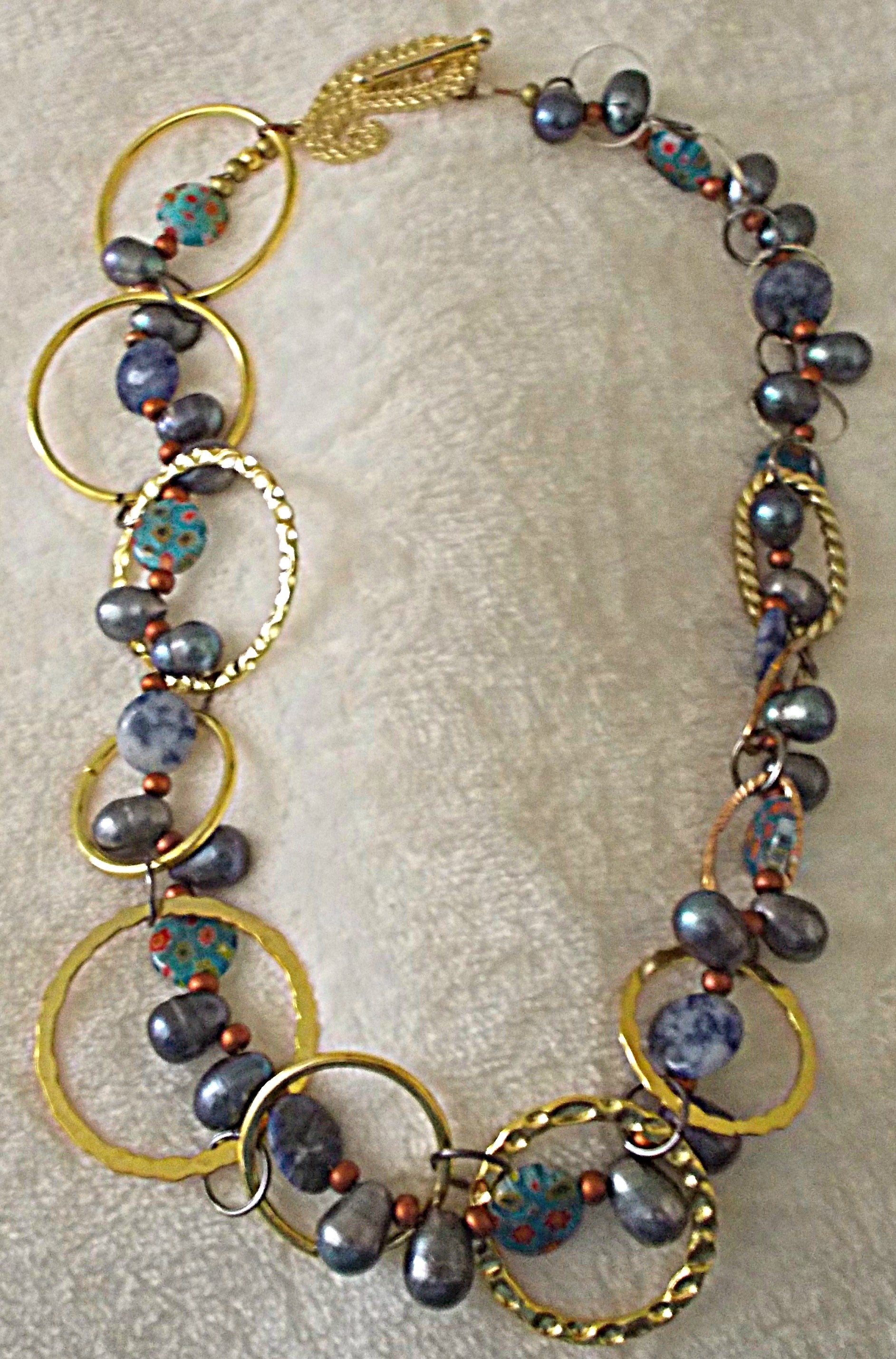 Chain and Bead Necklace