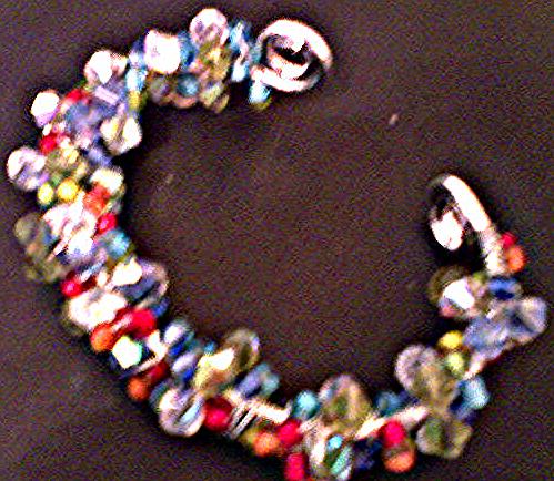 Crystal Bangle and Earrings Set