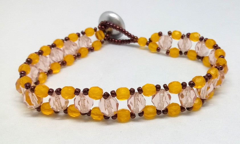 Diagonal Stitch Bracelet