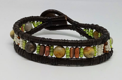 Eden Leather Wrap Bracelet