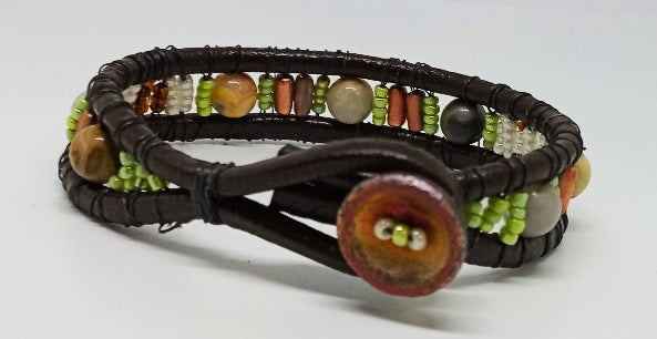 Eden Leather Wrap Bracelet