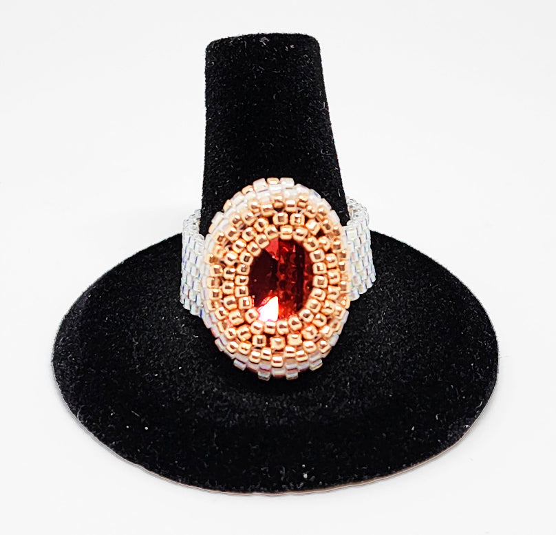 Eyelet Oval Bezel Ring