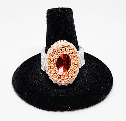 Eyelet Oval Bezel Ring