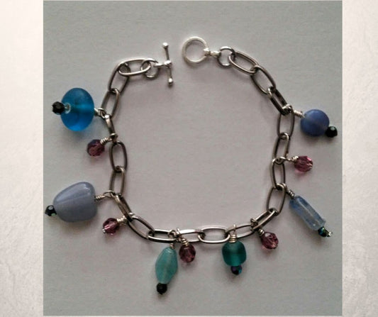 Frosted Blues Bracelet