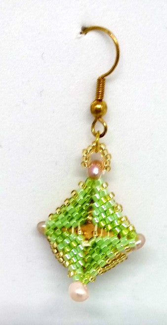 Geisha Earrings back view