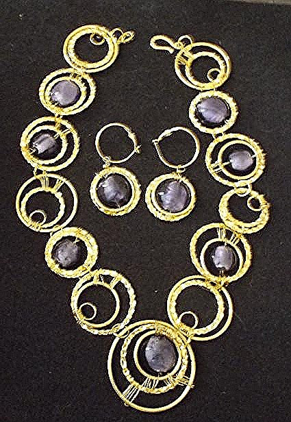 Golden Collar Jewelry Set