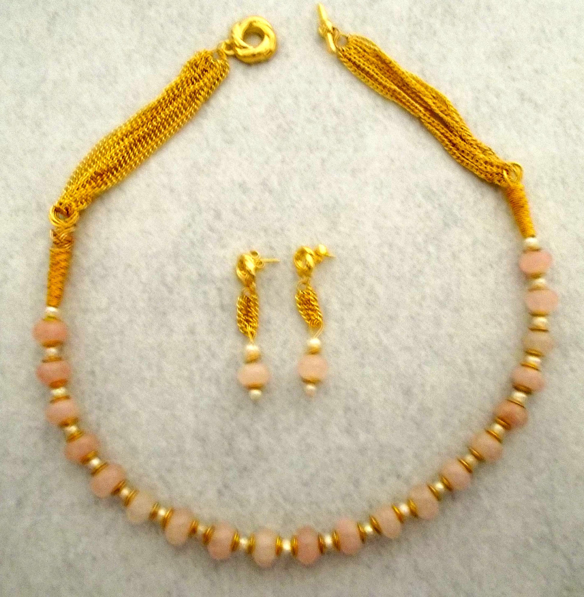 Golden Rose Jewelry Set