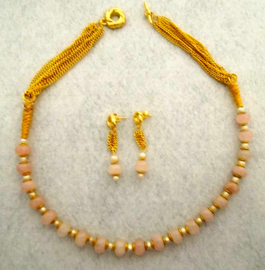 Golden Rose Jewelry Set