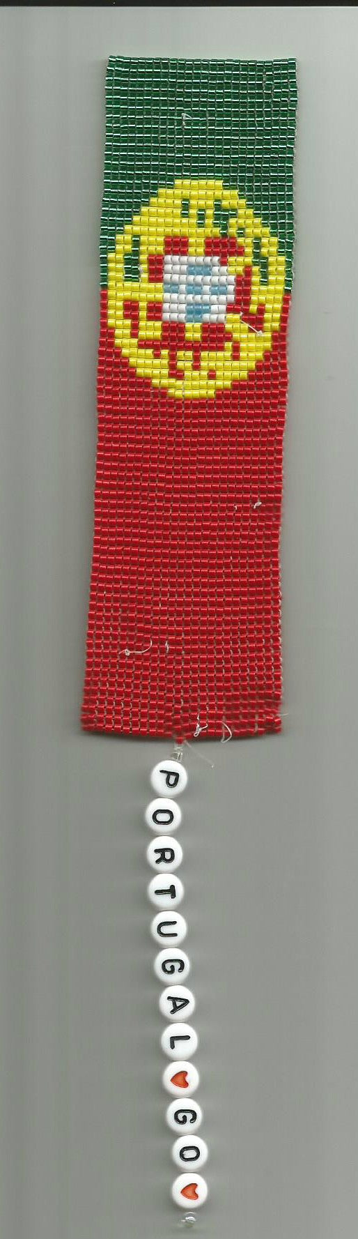 GO! Portugal Beaded Bookmark