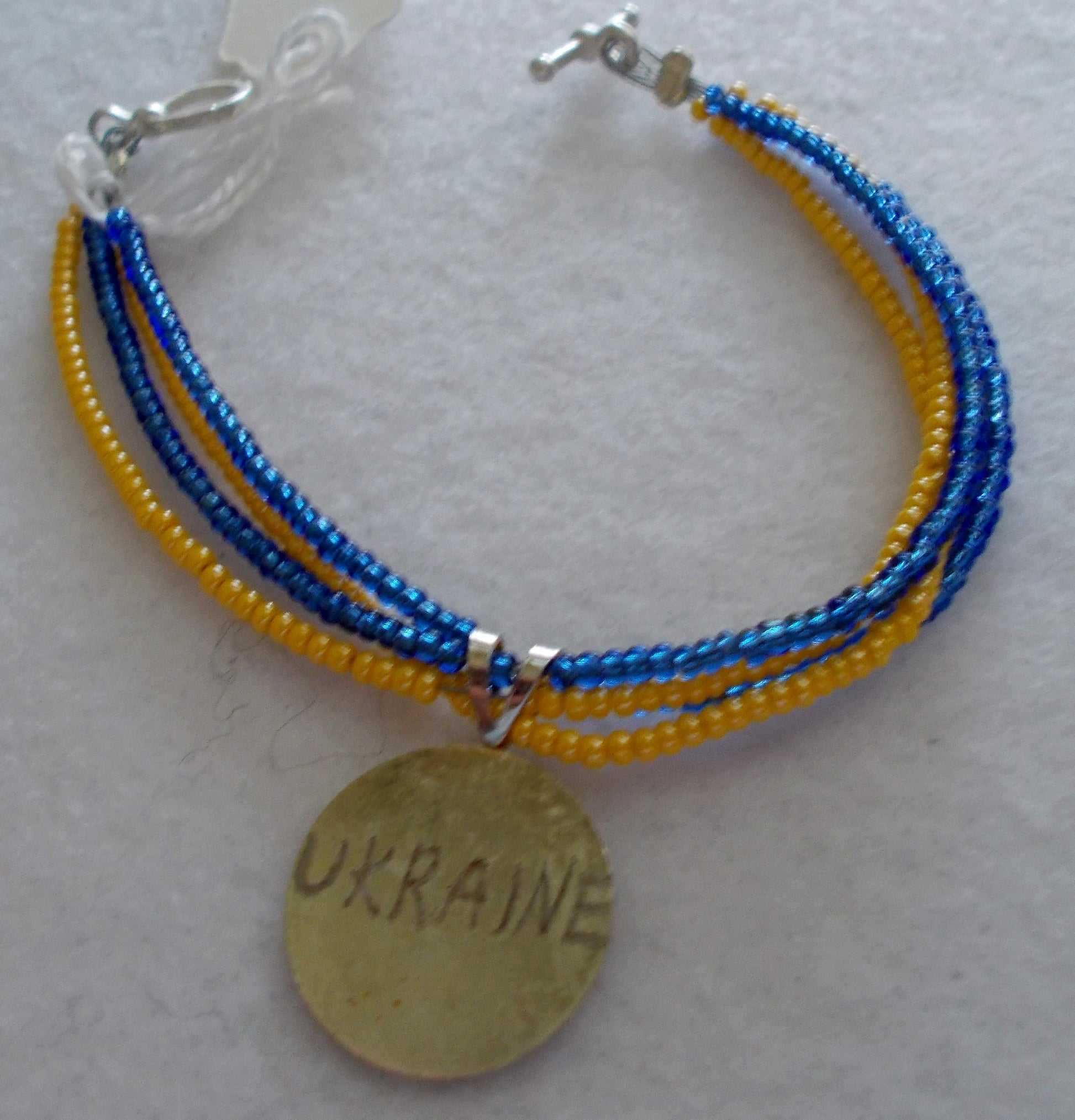 GO! Ukraine Silver Charm Bracelet
