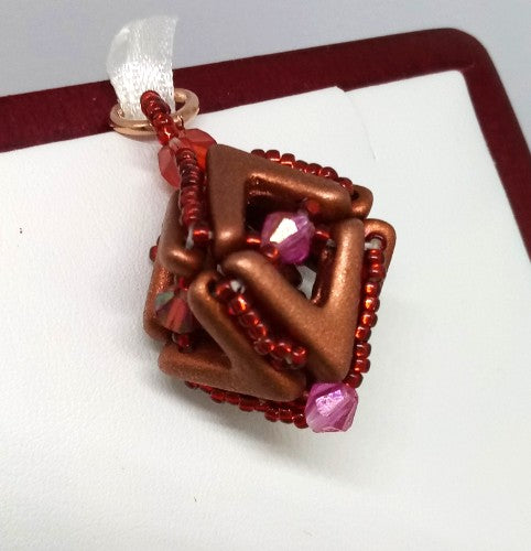 Lamp Light Beaded Bead Pendant