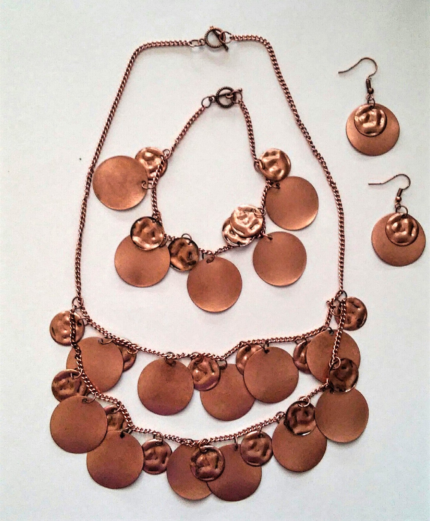 Layered in Copper Jewelry Set
