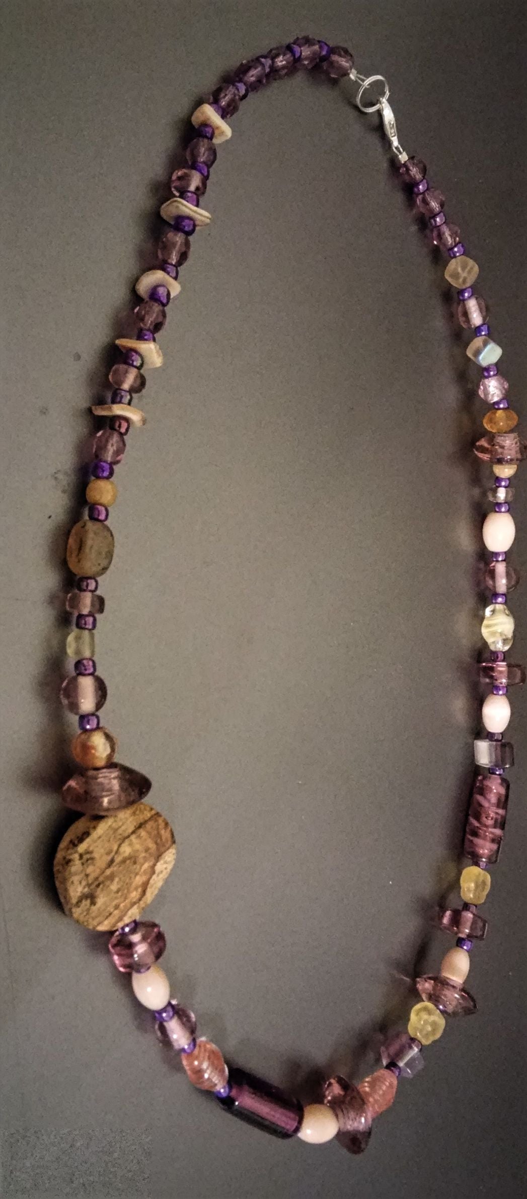 Mixed Mauve Necklace