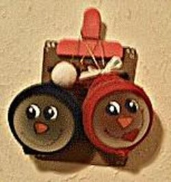Mr. and Mrs. Frosty Ornaments