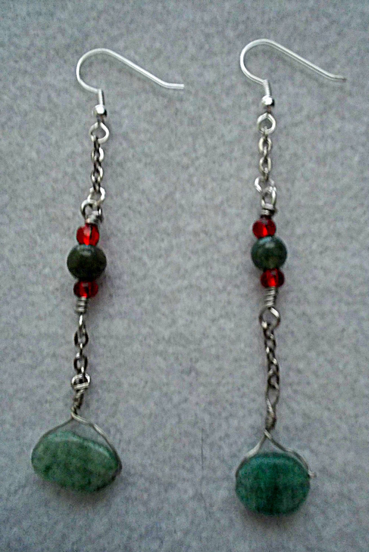 Oval Shaped Beads Earrings