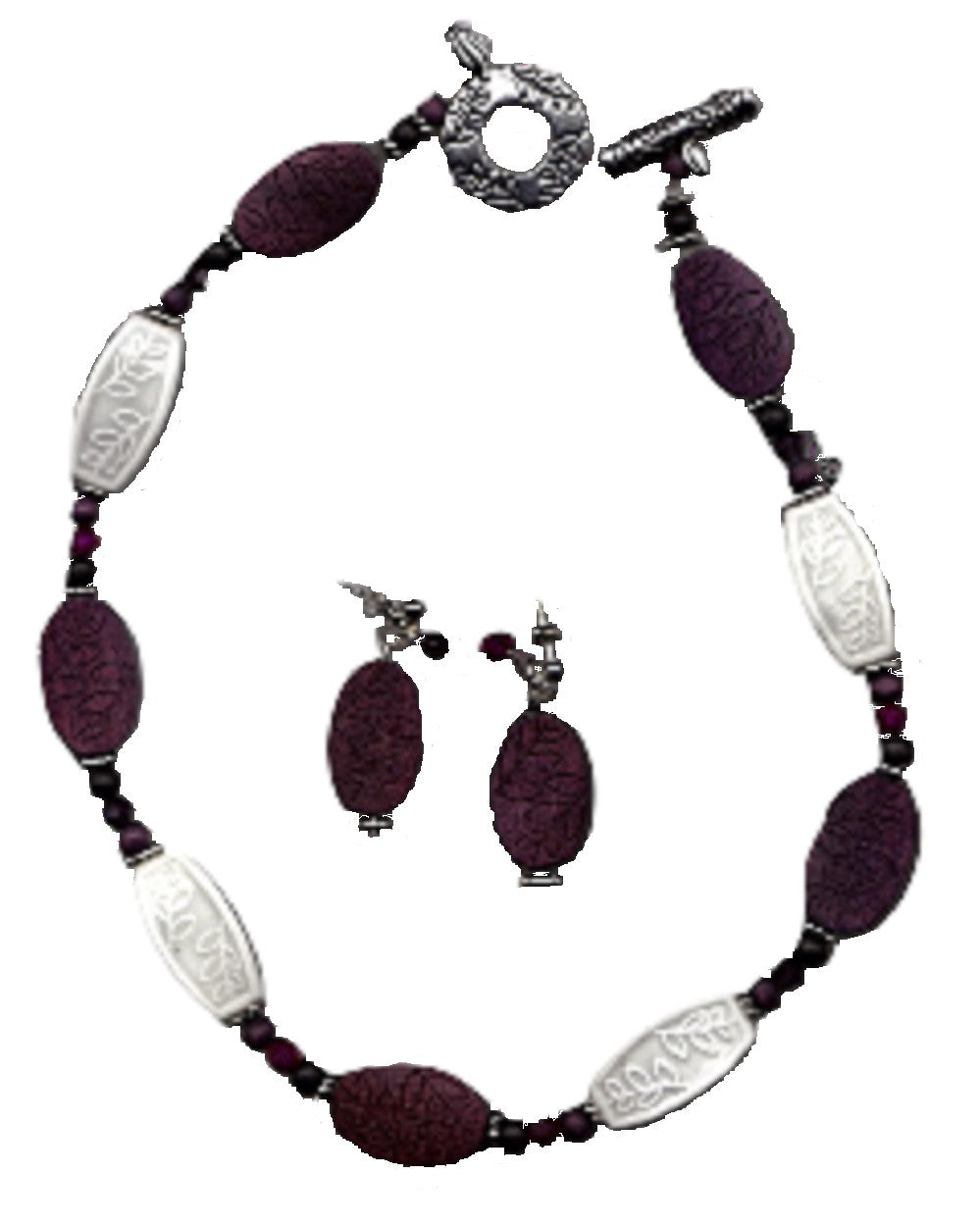 Plum Wine Jewelry Set