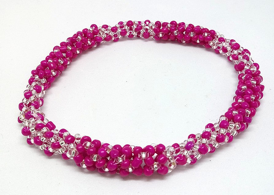 Raspberry Bangle Bracelet