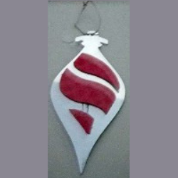 Silver and Pink Ornament