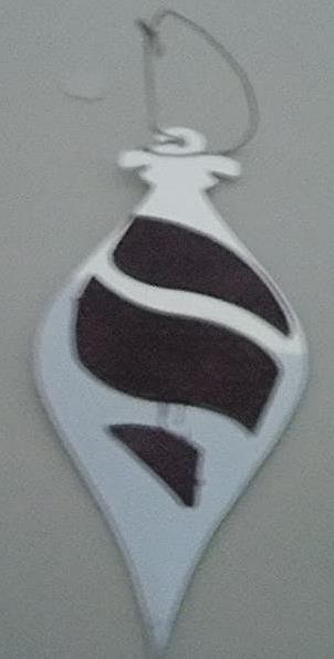 Silver and Pink Ornament