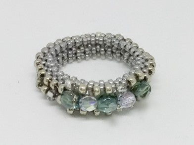 Silvery Gems Ring