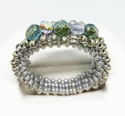 Silvery Gems Ring