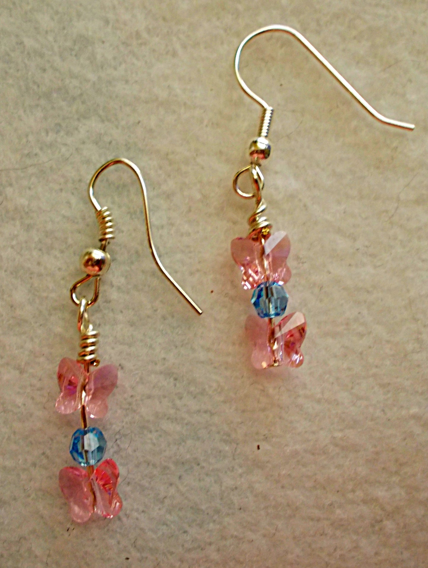 Austrian Crystal Butterfly Earrings