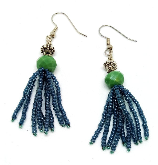 Crystal Tassel Earrings
