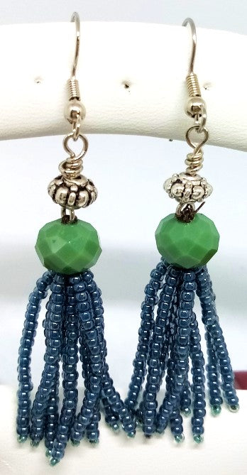 Crystal Tassel Earrings