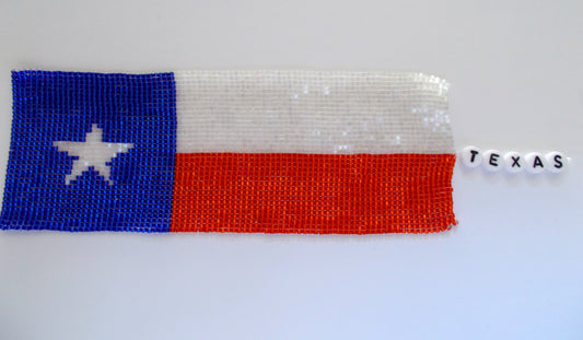 Texas Beaded Bookmark
