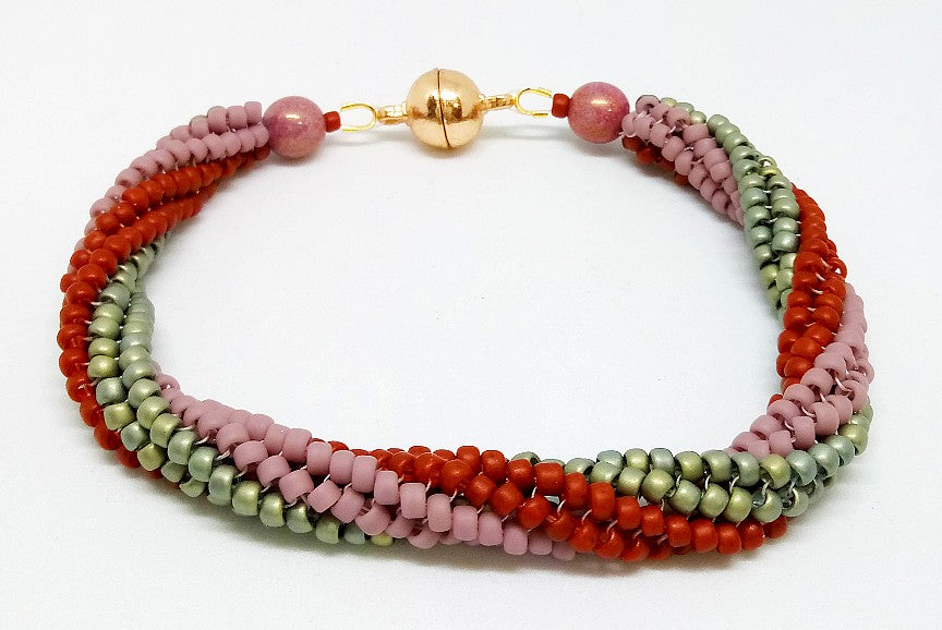 Twisted Tubular Herringbone Bracelet