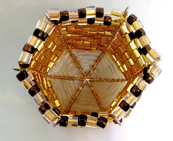 Beaded Votive Candle Holder