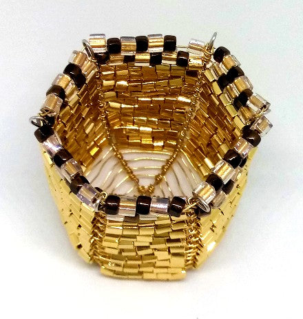 Beaded Votive Candle Holder