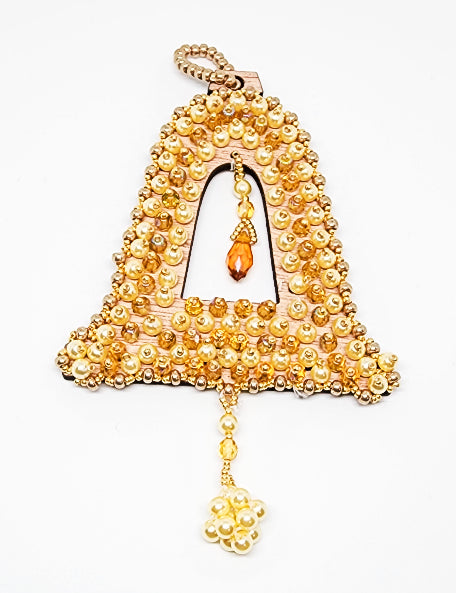Jingle Bell Beaded Ornament