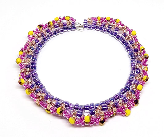 Memory Wire Ruffle Bracelet