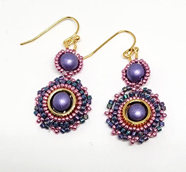 Orchid Iris Earrings