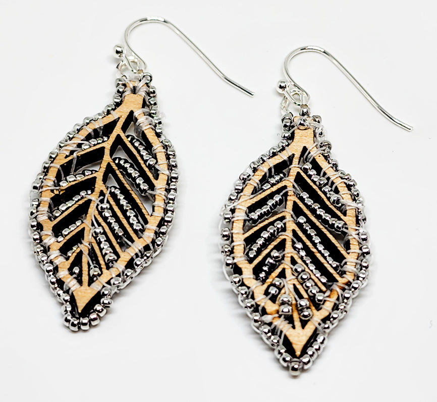 Silver Leaf Earrings