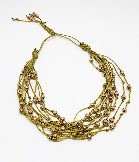 Peridot Slide Knot Bracelet
