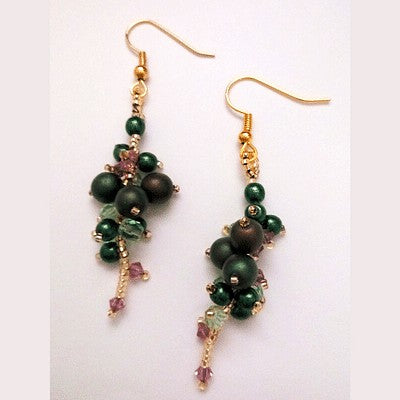 Berry and Vine Earrings