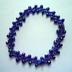 Blue Brocade Bracelet