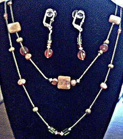 Canyon Sunset Necklace and Earrings Set
