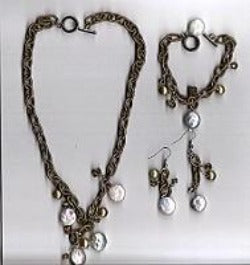 Coin Pearl Jewelry Set